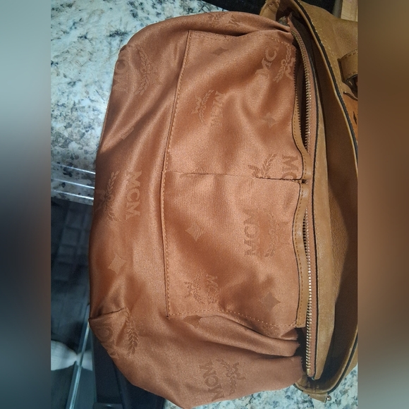 MCM Brown Leather Shoulder Bag - Picture 8 of 11